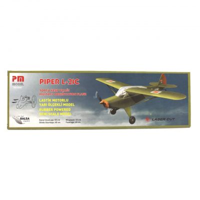 PM PIPER L-21C TOPÇU KEŞİF UÇAĞI-LASTİK MOTORLU