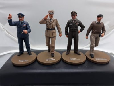 Oryon 1/35 Metal Figure Set Montgomery, De Gaulle, Churchill, Eisenhower