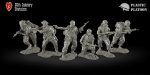 1/32 Figür Plastic Platoon Toy Soldier US 25th Infantry Division