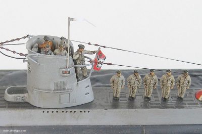 WWII Alman Denizaltı Mürettebatı 1/144 Ölçek