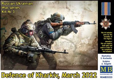 MASTERBOX 1/35 Figür Russian-Ukrainian War series, kit № 3. Defence of Kharkiv, March 2022