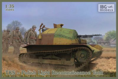 ibg 1/35 scale TKS Polish Tankette with machine gun (includes 2 figures) -