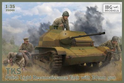 ibg 1/35 scale TKS Tankette with 20mm Gun (includes metal barrel and 2 figures)