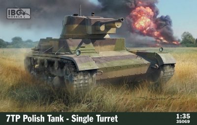 ibg 1/35 scale 7TP Polish Tank - Single Turret -