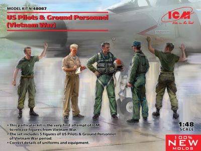 ICM 1/48 Figür US Pilots and Ground Personel