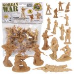BMC Figür Korean War Winter Battle - 16pc Tan North Korean & Chinese Soldier