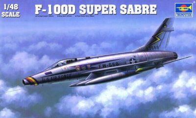 TRUMPETER 1/48 Maket F-100D Super Sabre