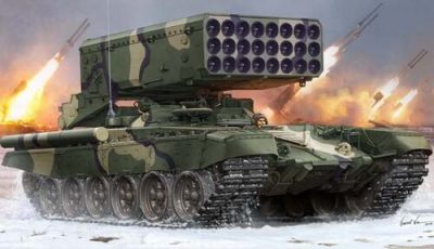 Trumpeter 1/35 Model Russian TOS-1A Multiple Rocket Launcher