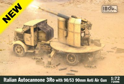IBG 1/72 Model Italian Autocannone 3Ro with 90/53 90mm Anti-Aircraft Gun