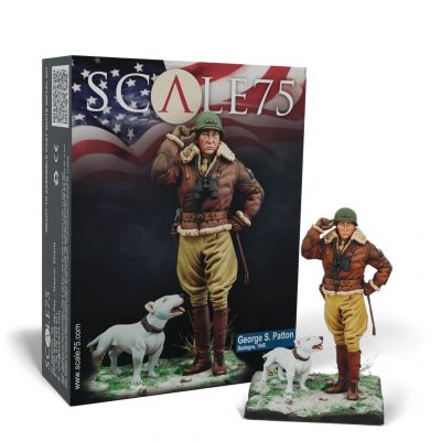 SCALE 75 75mm Beyaz Metal Figür GEORGE PATTON