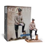 SCALE 75 75mm Yüksek Kalite Resin Figür ROMMEL, LIBYA 1942