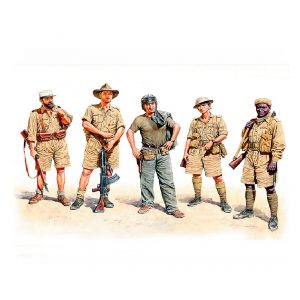 MASTER BOX 1/35 figure Müttefik Kuvvetler, 2. Dünya Savaşı dönemi, Kuzey Afrika, çöl savaşları serisi