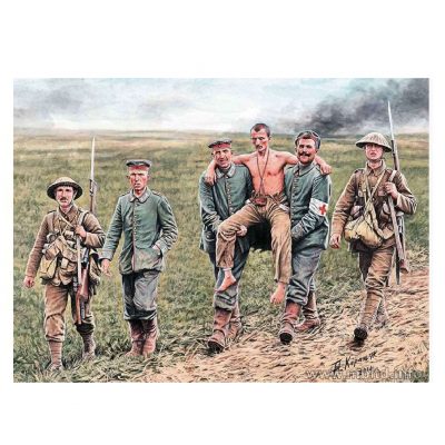 MASTER BOX 1/35 figure İngiliz ve Alman askerleri, Somme Savaşı, 1916