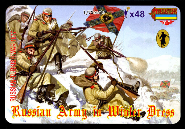 Strelets 1/72 scale Russian Infantry in Winter Dress 1877 Turco-Russo war 1877-78