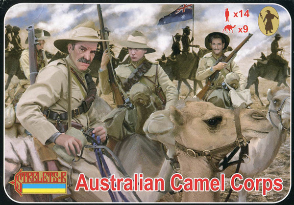 Strelets 1/72 olcek Avustralya Deve Birlikleri birinci dunya savasi