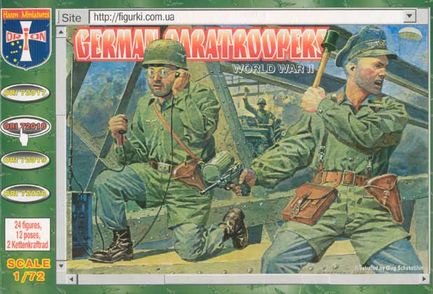 Orion 1/72 Scale German Paratroopers