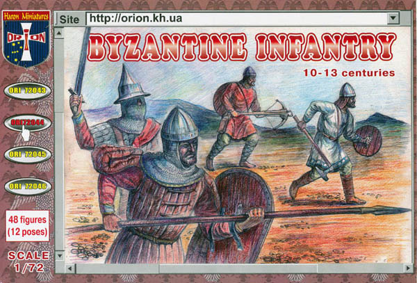 Orion 1/72 scale Byzantine Infantry (10th-13th century)