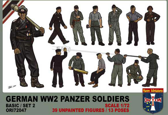 Orion 1/72 scale German Panzer Soldiers Set 2 second world war