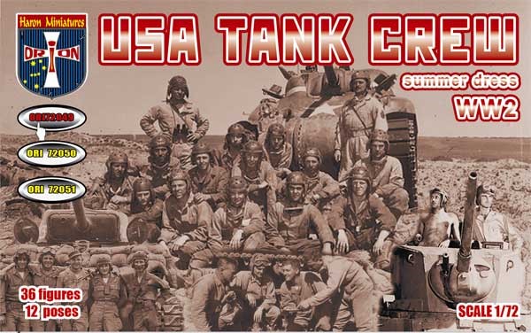 Orion 1/72 scale USA Tank Crew (Summer Dress) second world war