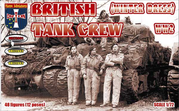 Orion 1/72 scale British Tank Crew (Winter Dress) second world war