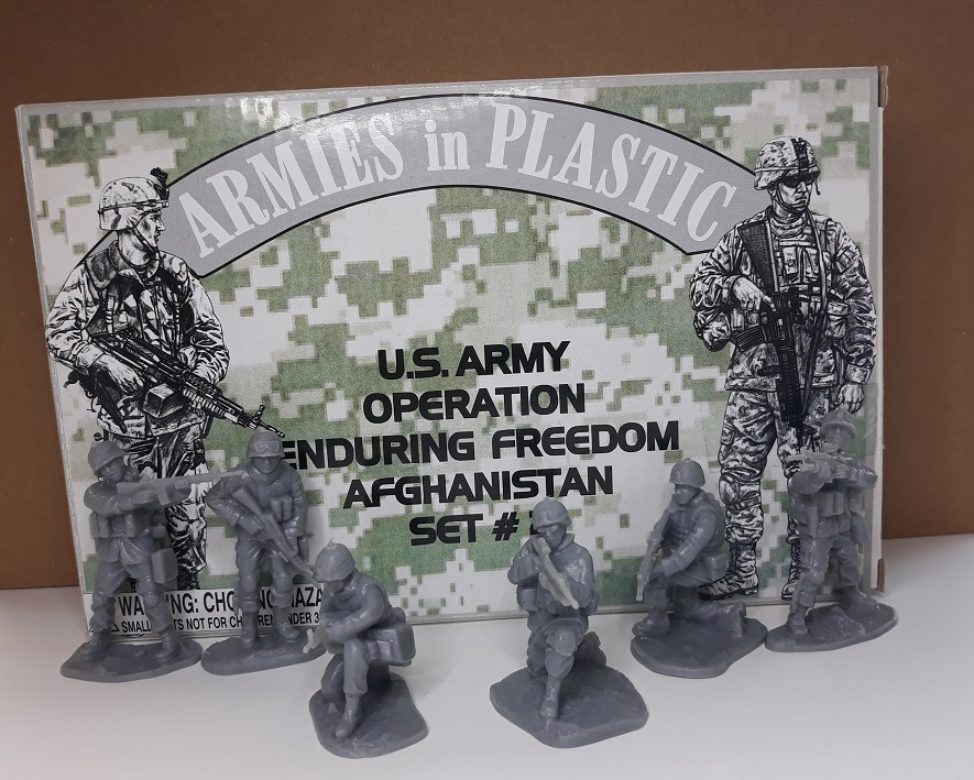 Armies in Plastic 1/32 scale U.S. Army, Set 1, Operation Enduring Freedom Afghanistan,18 figures , 6 poses