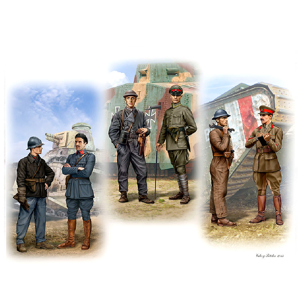 MASTER BOX 1/35 figure 1. Dünya Savaşı - Tankçıları
