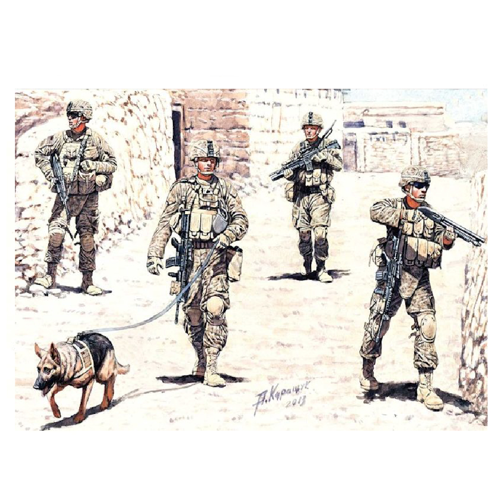 MASTER BOX 1/35 figure Modern US infantrymen. Cordon and Search.