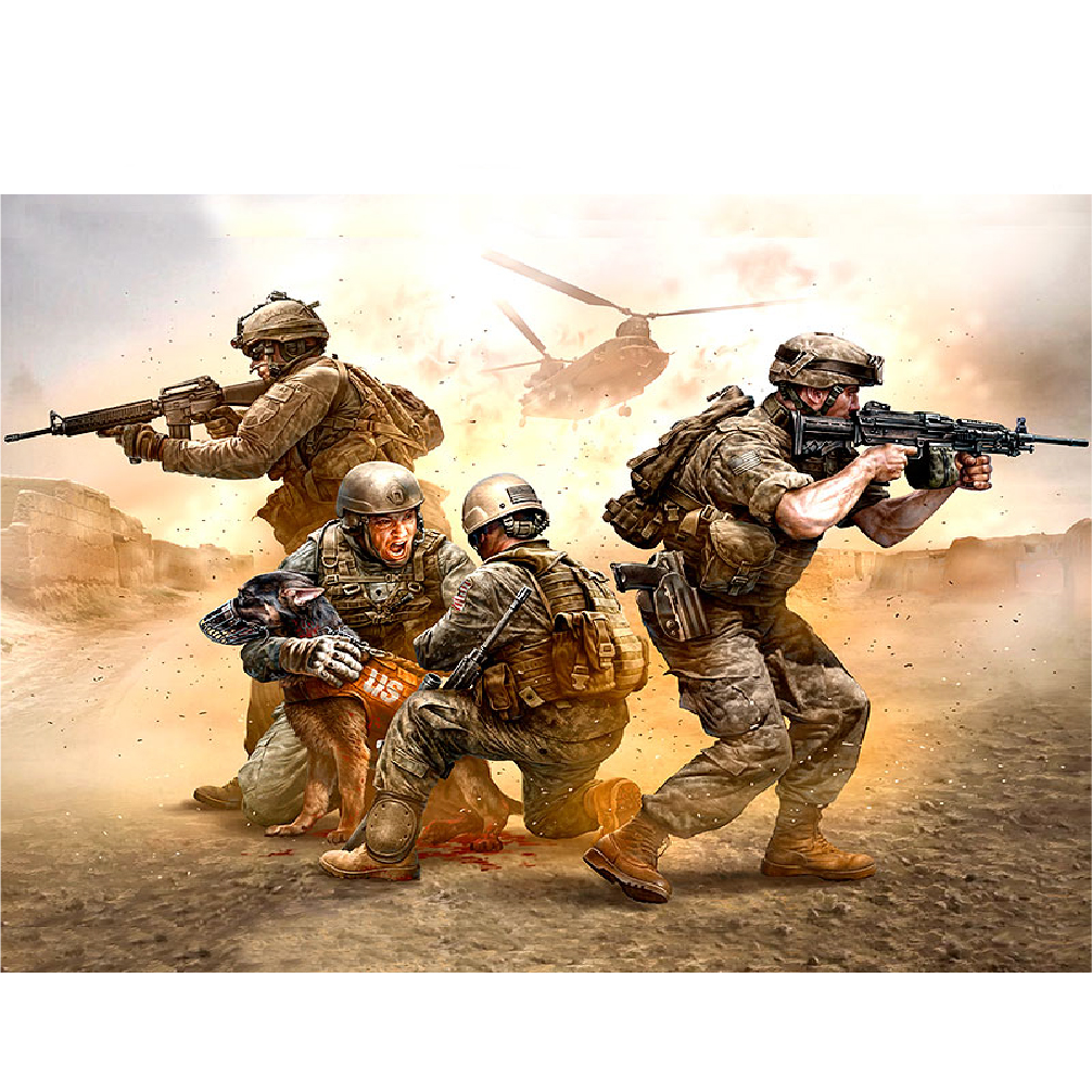 MASTER BOX figure No Soldier left behind - MWD Down